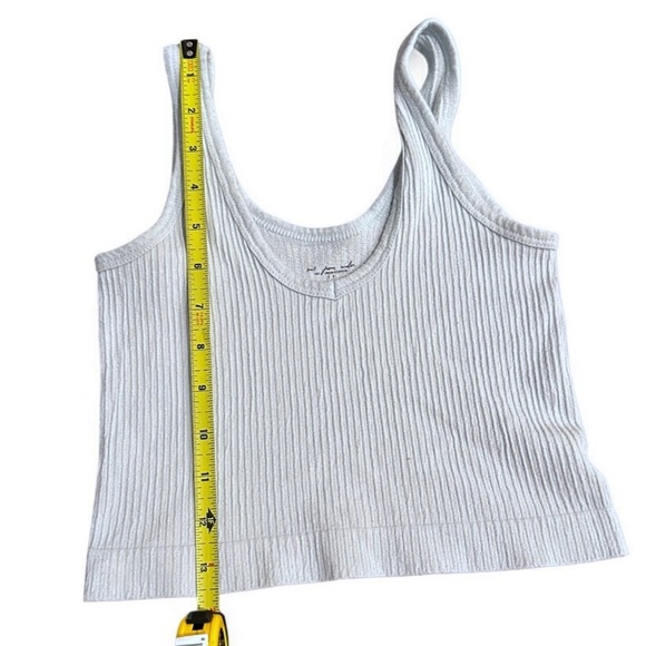 Out From Under Urban Outfitters Blue Ribbed V-Neck Tank Top Small - Picture 6 of 8